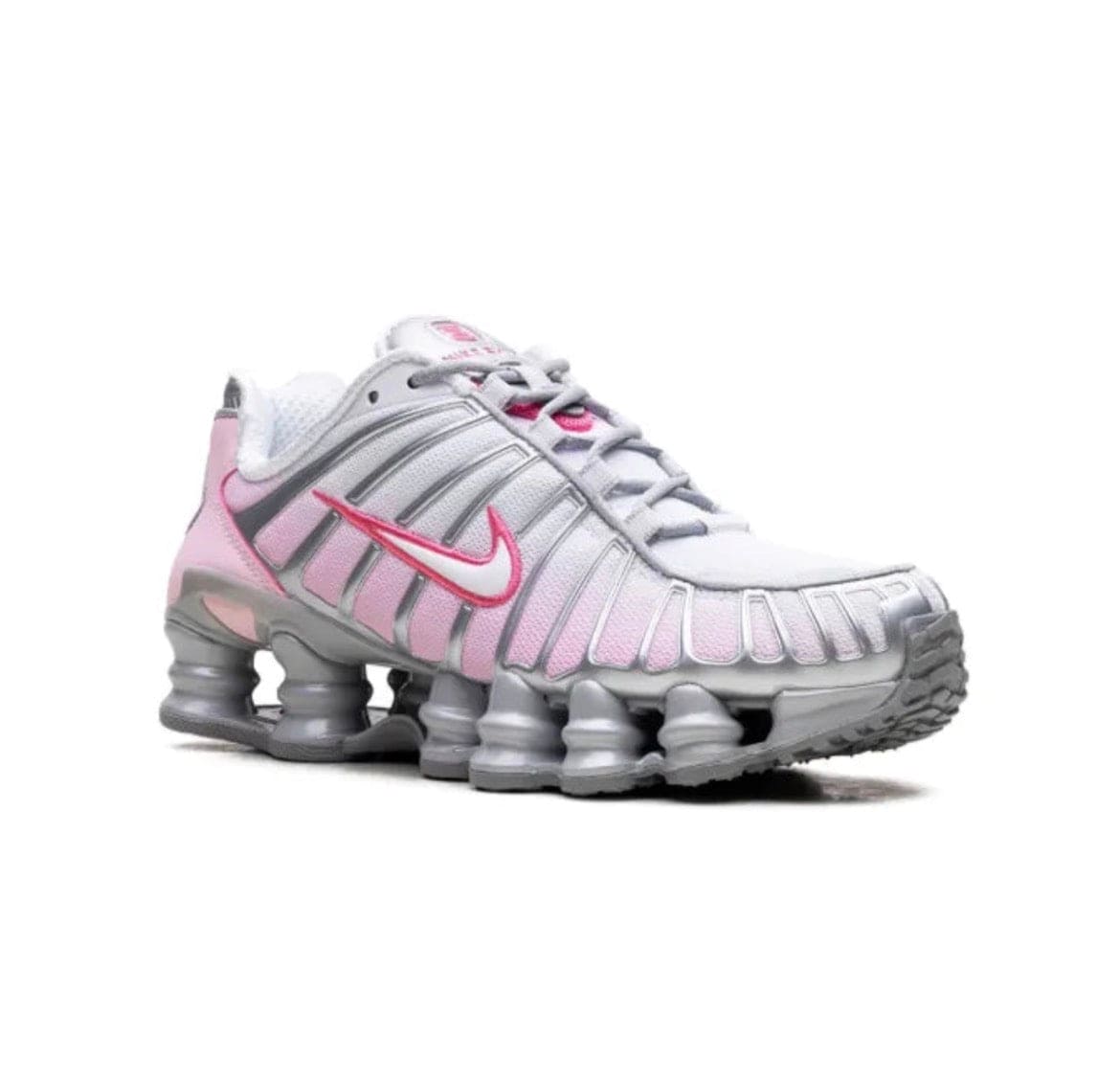 NIKE SHOX TL METALLIC PLATINUM/PINK FOAM/WHITE