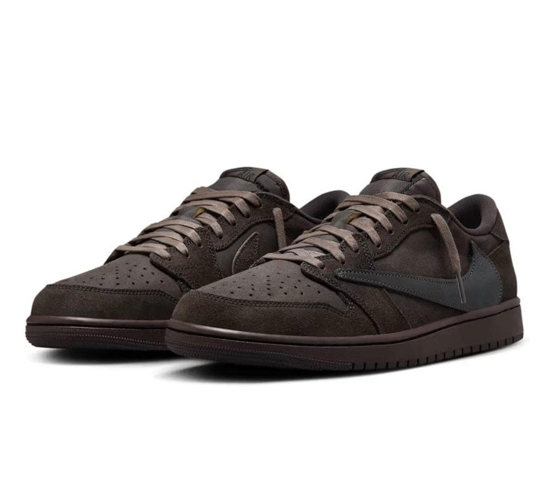 AIR JORDAN 1 RETRO LOW OG SP TRAVIS SCOTT VELVET BROWN