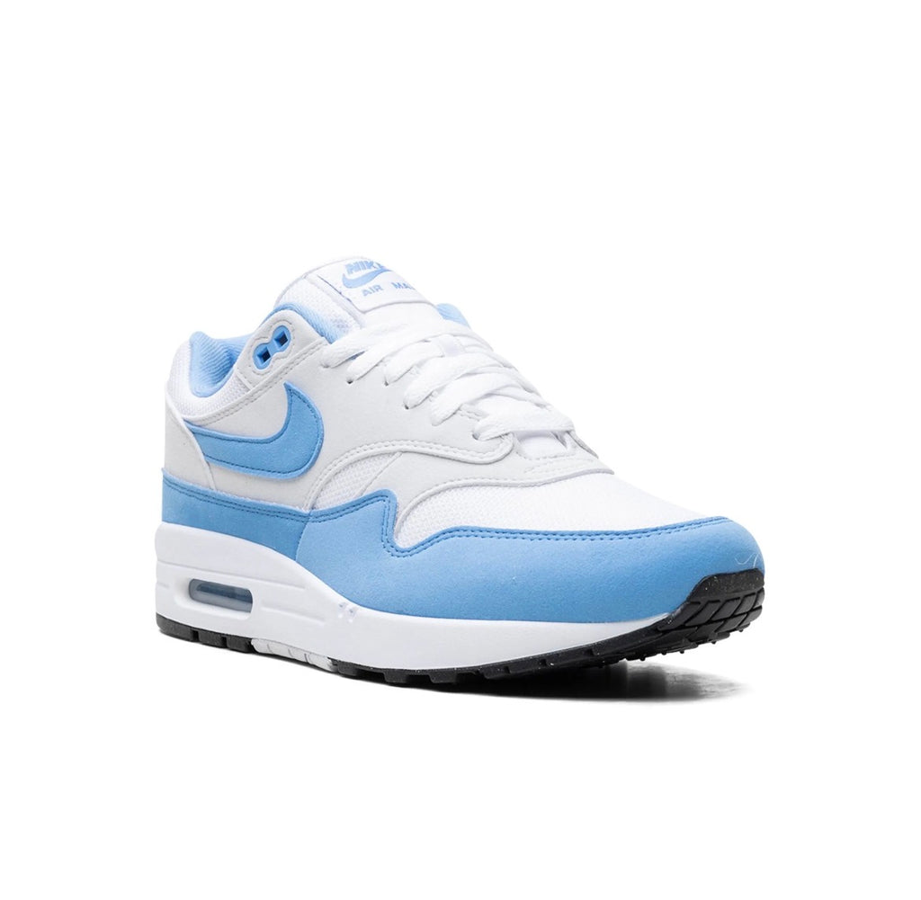 NIKE AIR MAX 1 WHITE UNIVERSITY BLUE