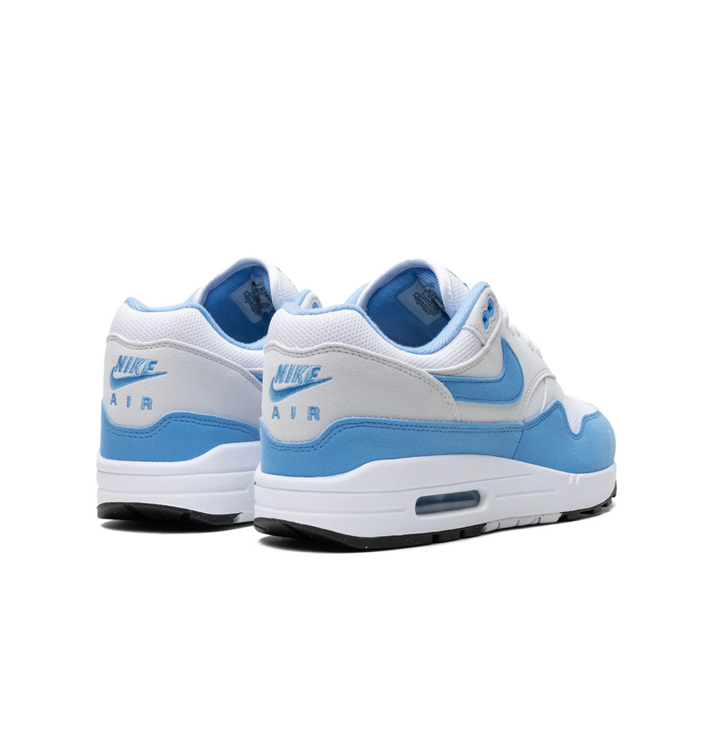 NIKE AIR MAX 1 WHITE UNIVERSITY BLUE